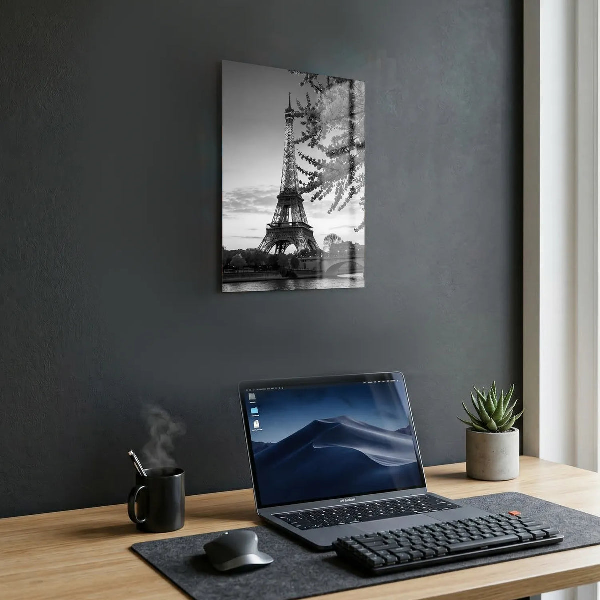 Tableau Paris N&B | en Métal Format A3