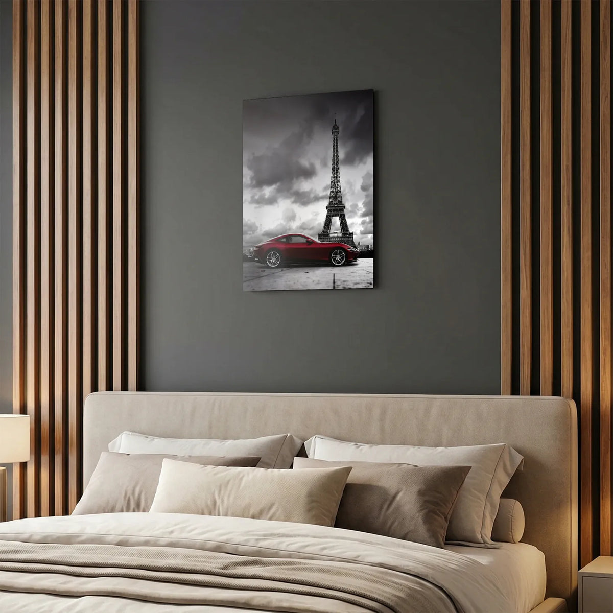 Tableau Paris x Ferrari | en Métal Format A3
