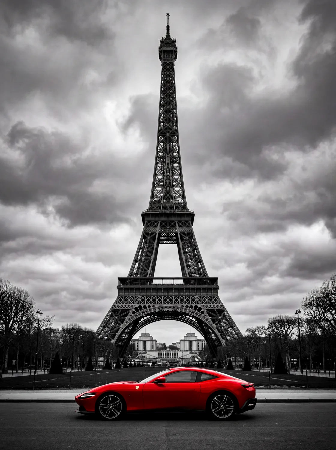Tableau Une virée à Paris | en Métal Format A3
