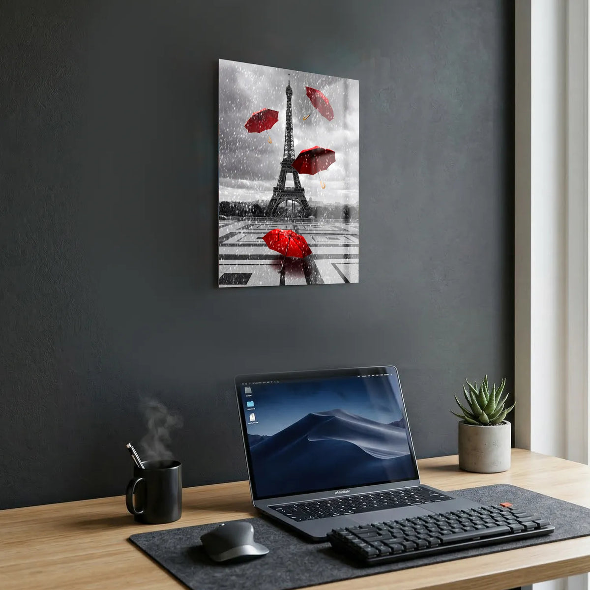 Tableau Paris sous la pluie | en Métal Format A3