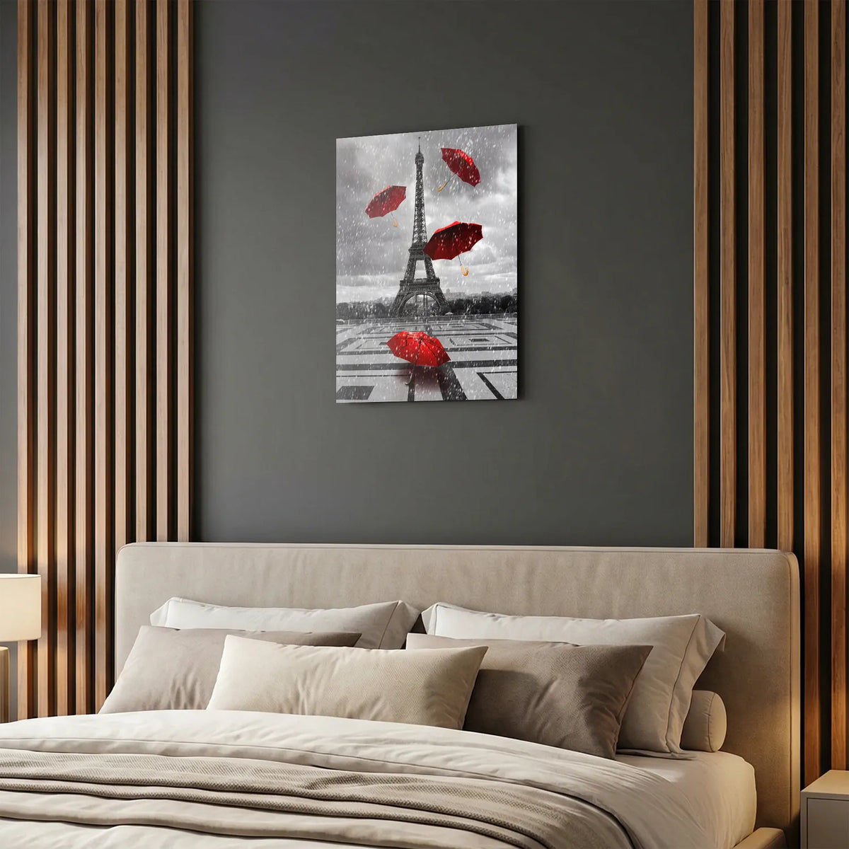 Tableau Paris sous la pluie | en Métal Format A3