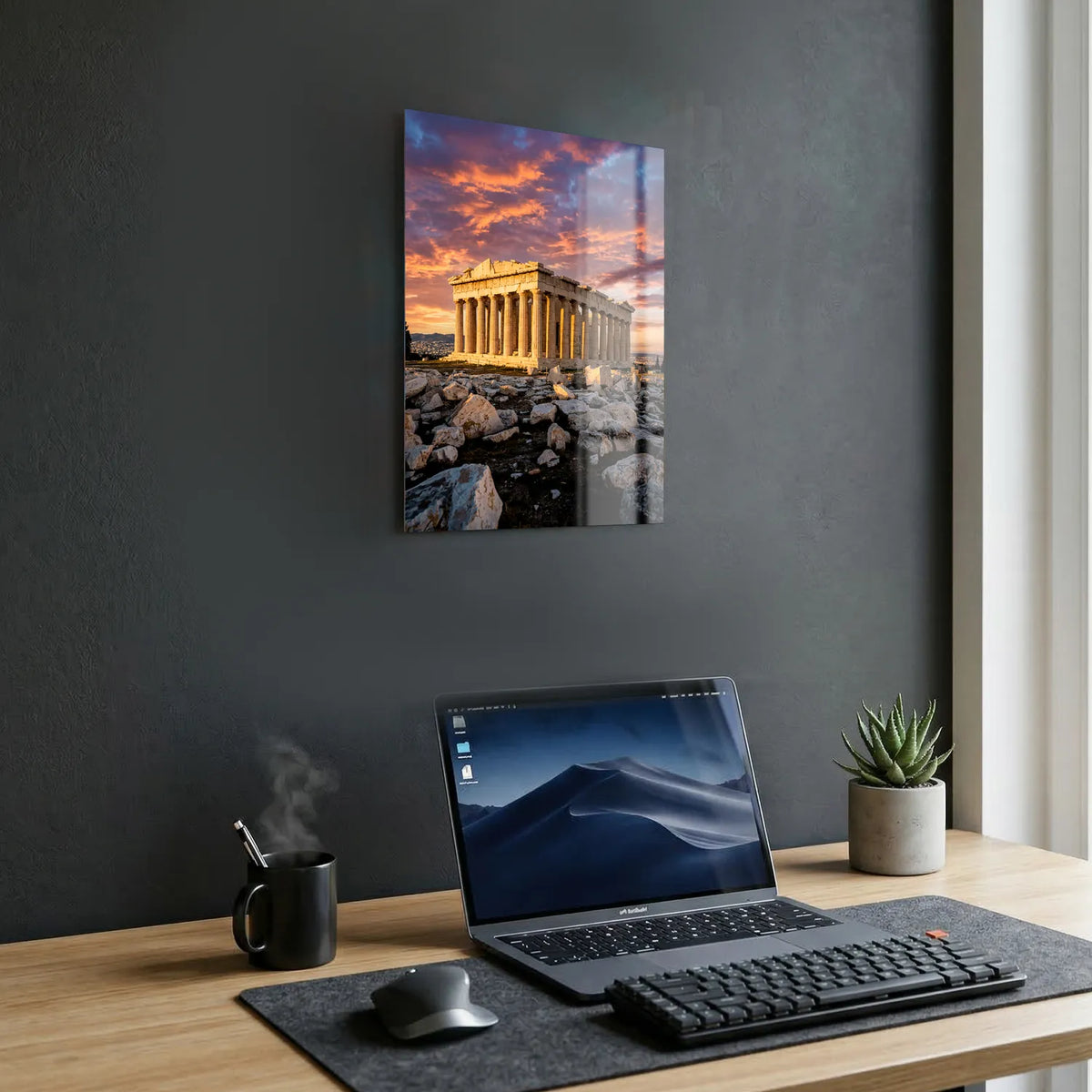 Tableau L'Acropole d'Athènes | en Métal Format A3