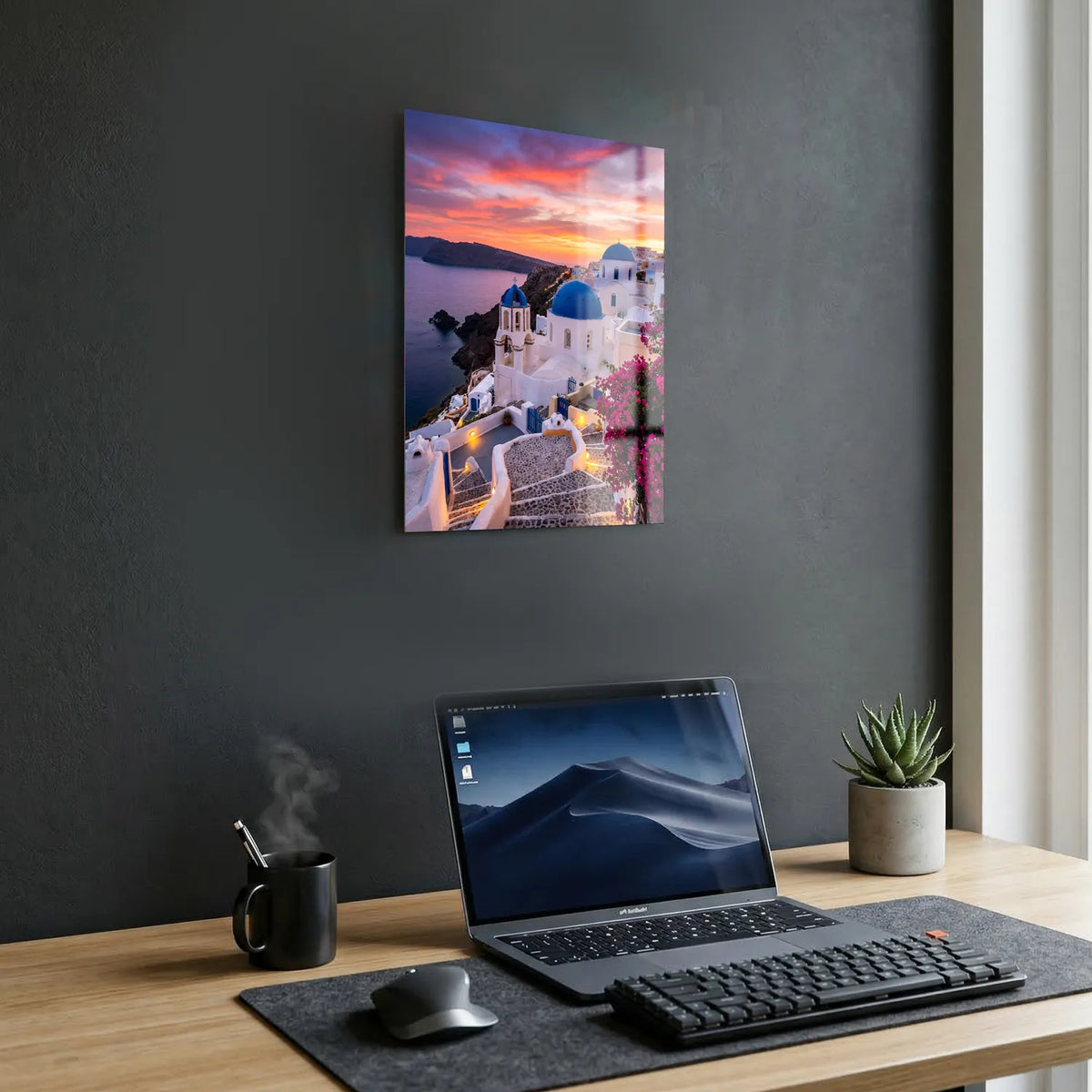 Tableau Santorin | en Métal Format A3