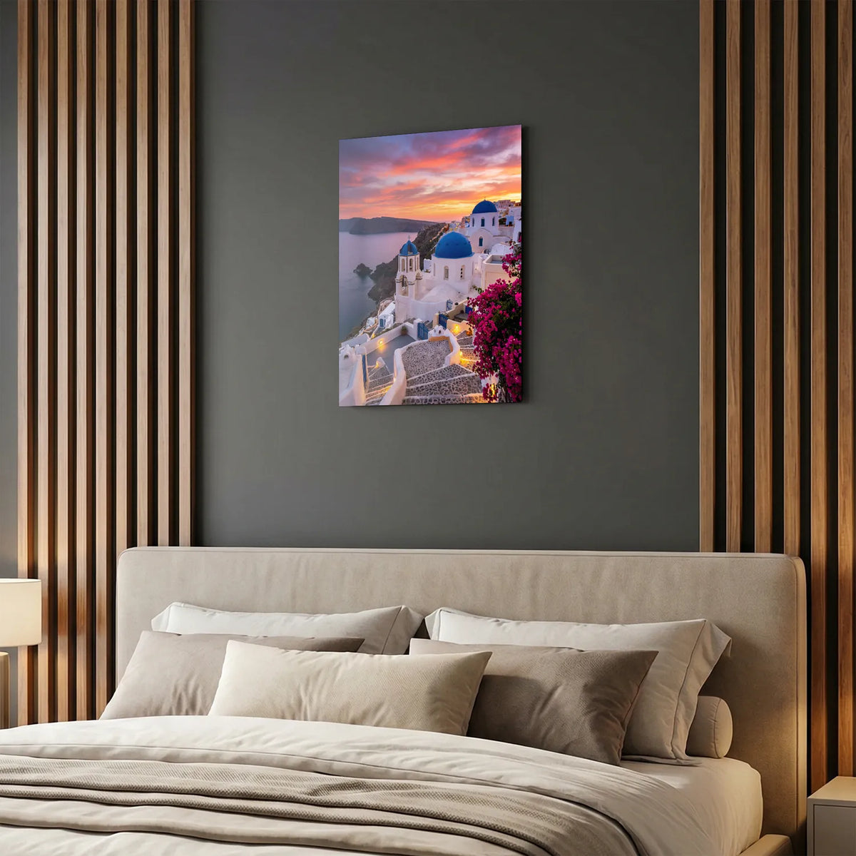 Tableau Santorin | en Métal Format A3
