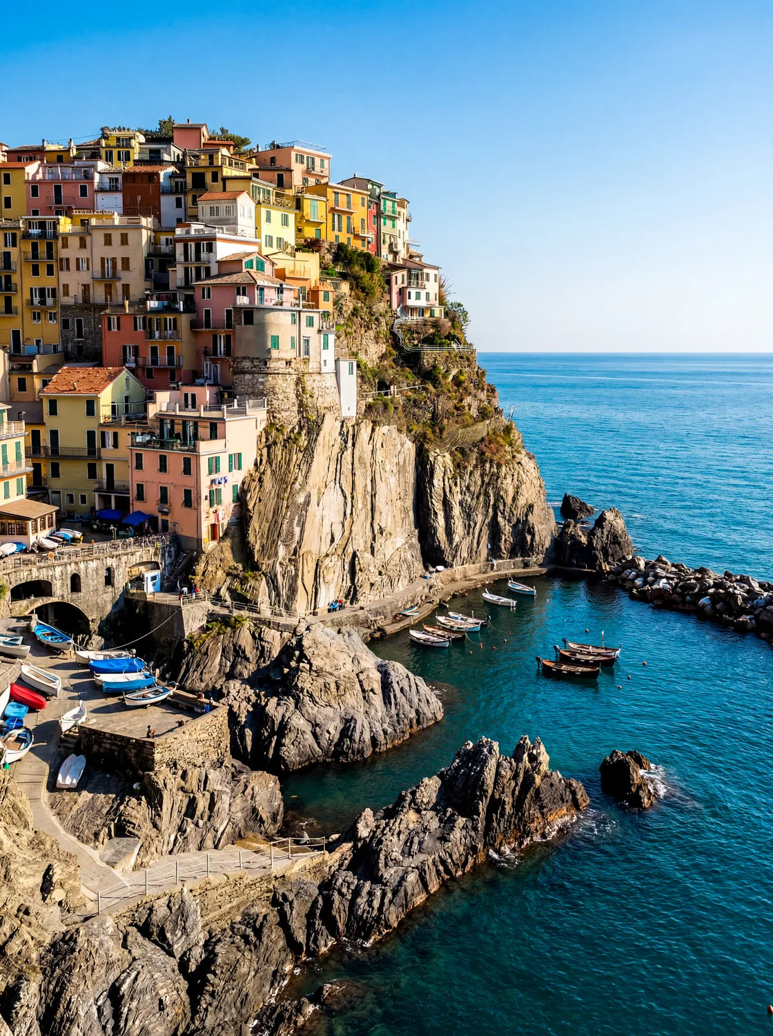 Tableau Les Cinque Terre d'Italie | en Métal Format A3