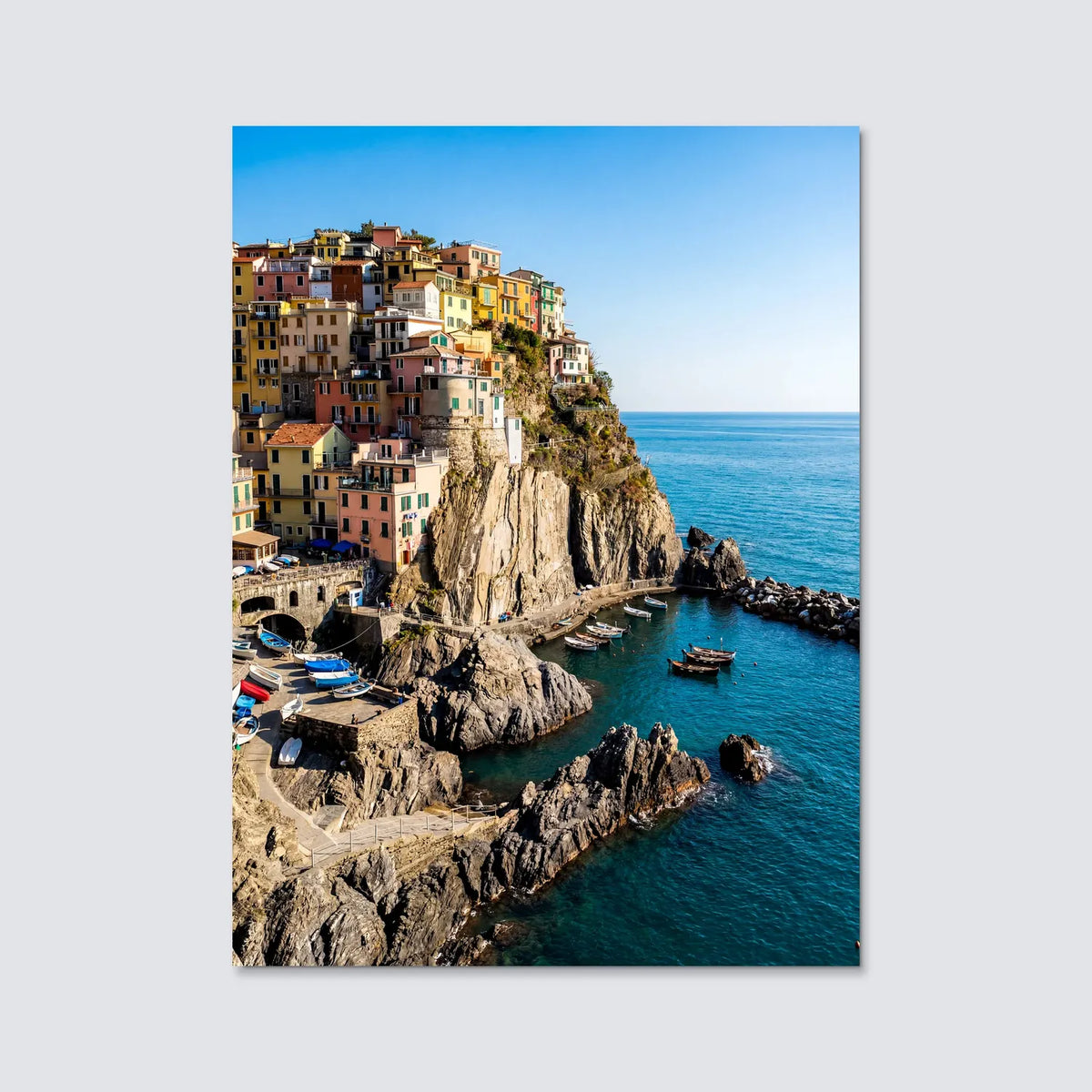Tableau Les Cinque Terre d'Italie | en Métal Format A3