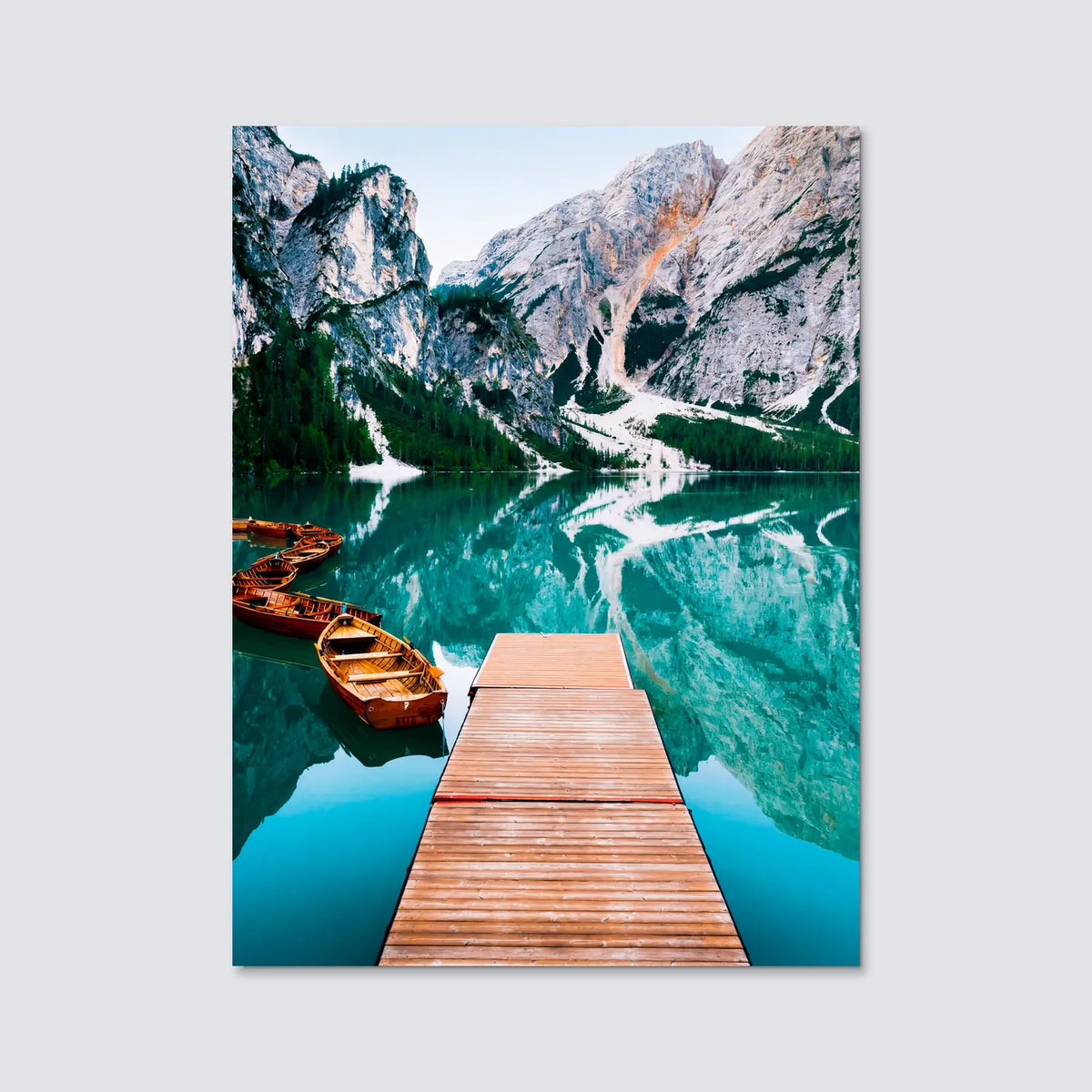Tableau Les Dolomites | en Métal Format A3
