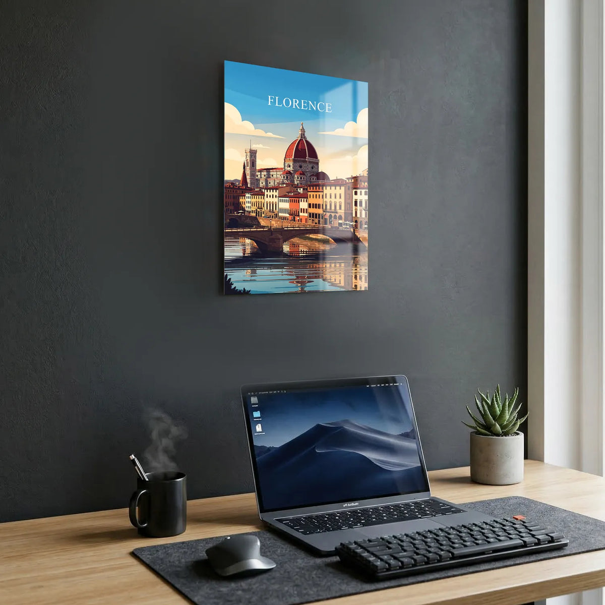 Tableau Florence - Illustration | en Métal Format A3