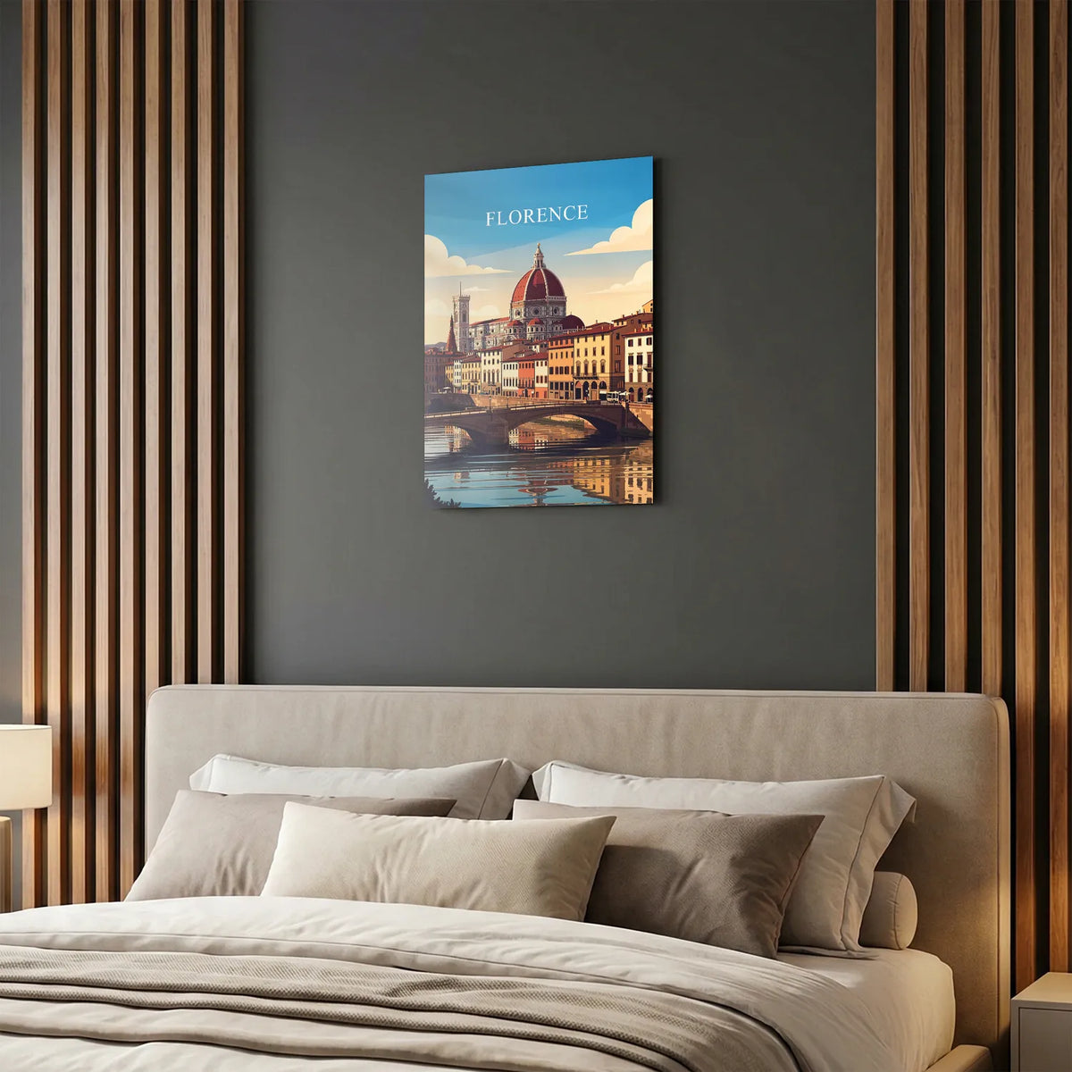 Tableau Florence - Illustration | en Métal Format A3