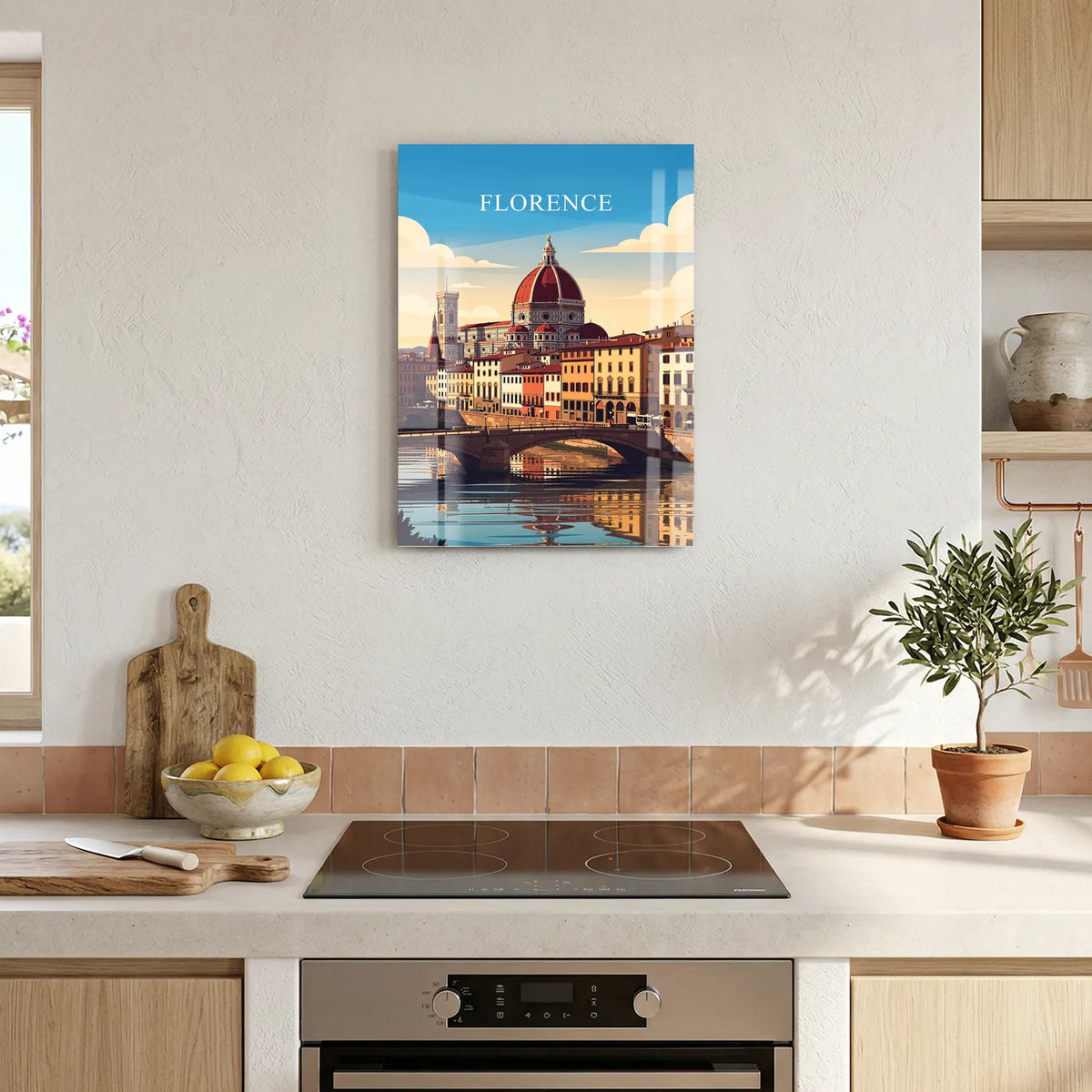 Tableau Florence - Illustration | en Métal Format A3