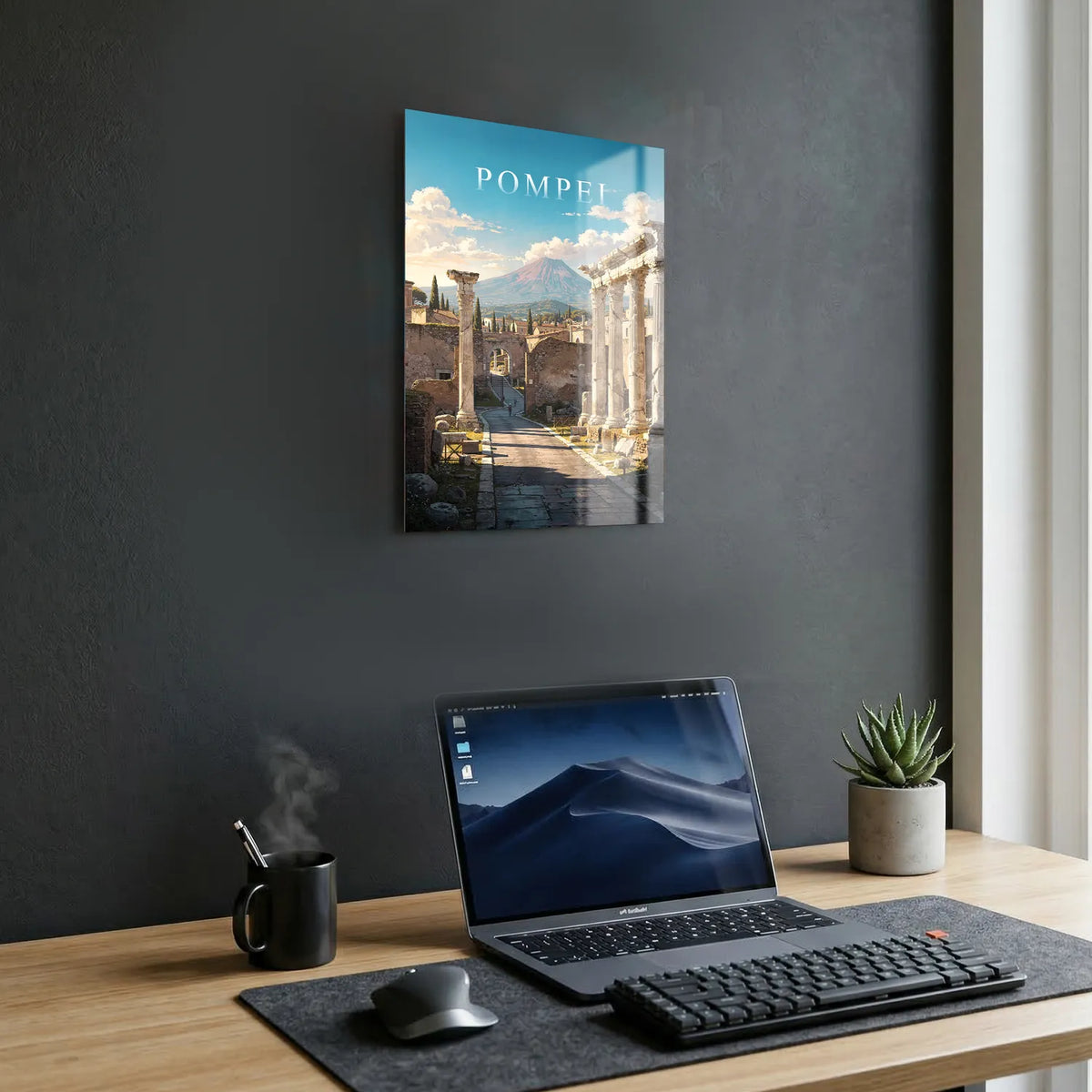 Tableau Pompei - Illustration | en Métal Format A3