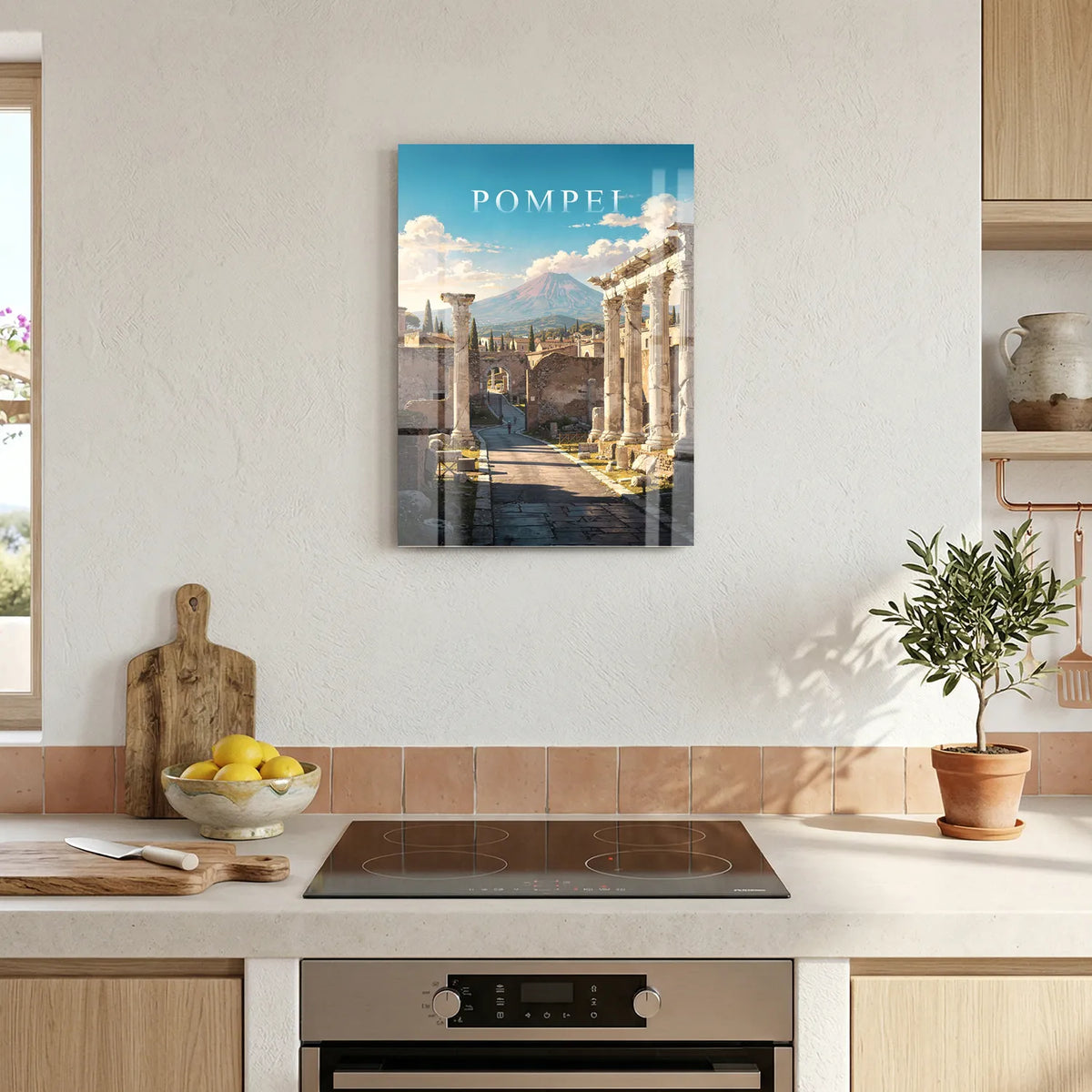 Tableau Pompei - Illustration | en Métal Format A3