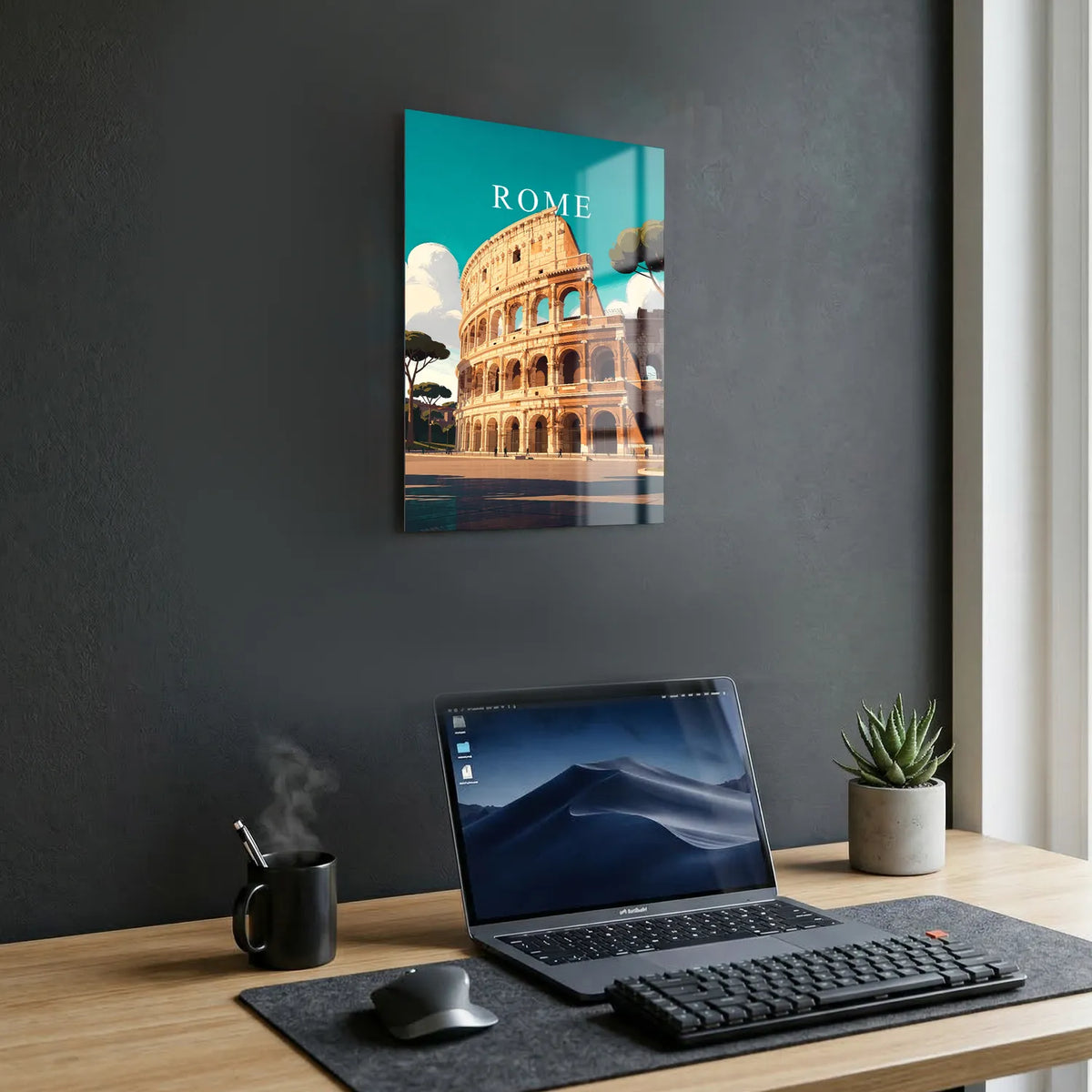 Tableau Rome - Illustration | en Métal Format A3