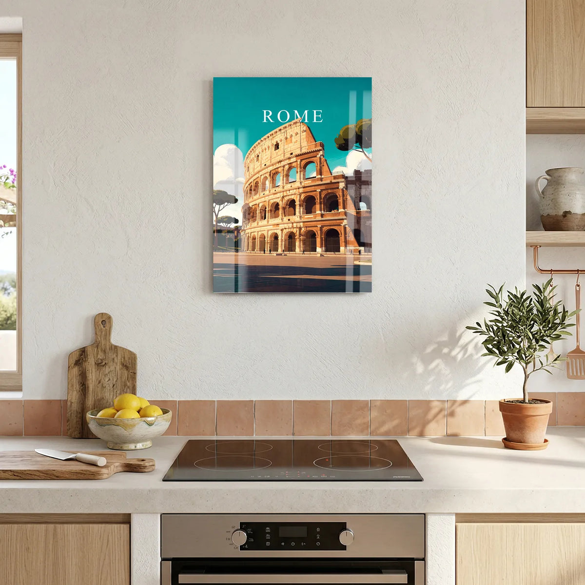 Tableau Rome - Illustration | en Métal Format A3