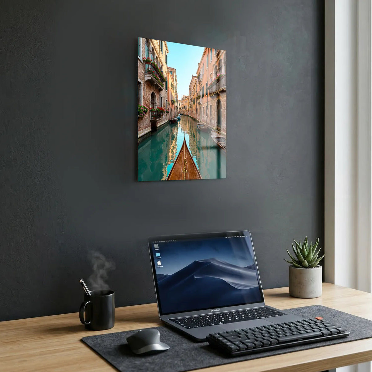 Tableau Les Canaux de Venise | en Métal Format A3