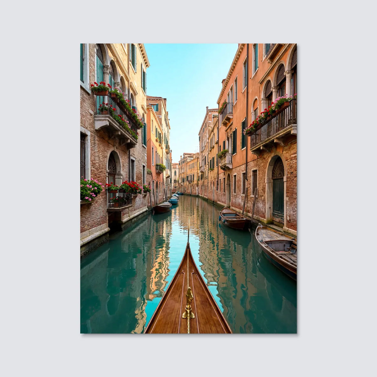 Tableau Les Canaux de Venise | en Métal Format A3
