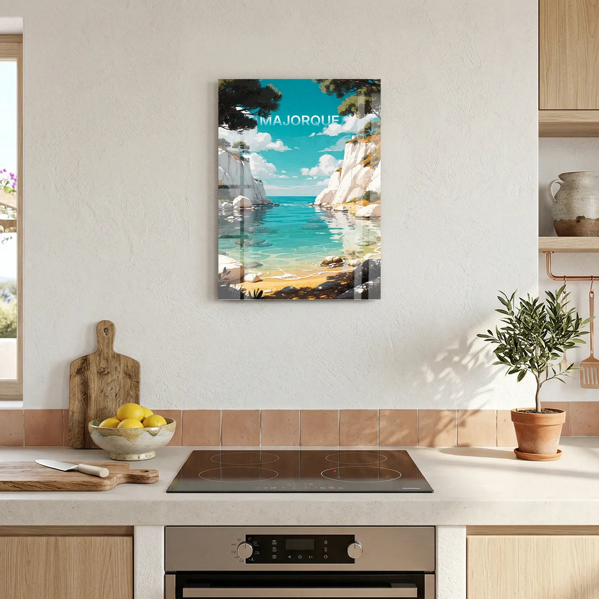 Tableau Majorque - Illustration | en Métal Format A3