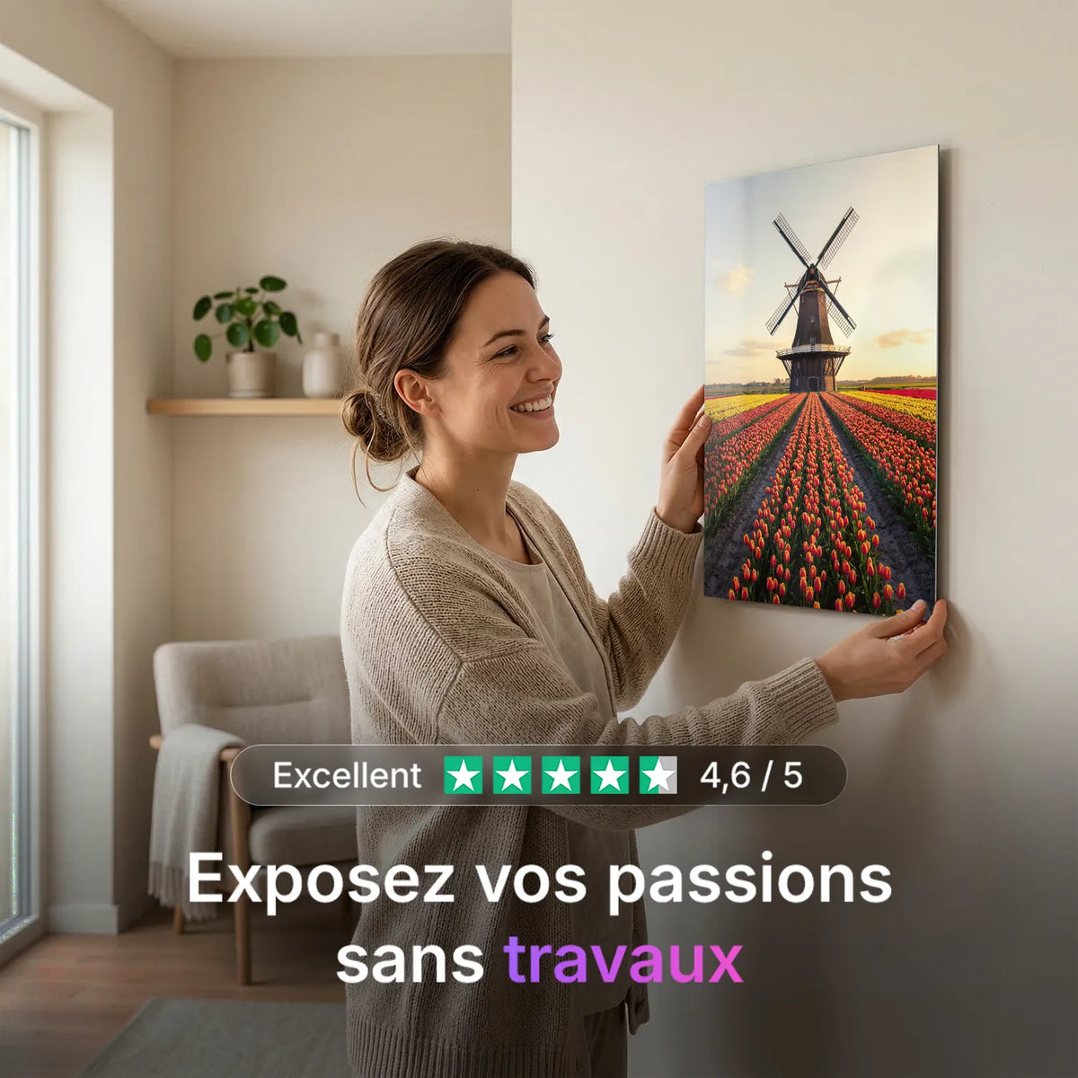 Tableau Pays-Bas | en Métal Format A3