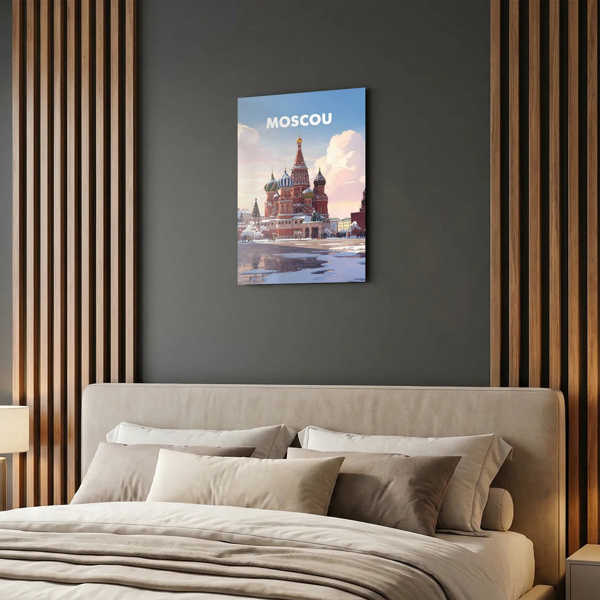 Tableau Moscou - Illustration | en Métal Format A3
