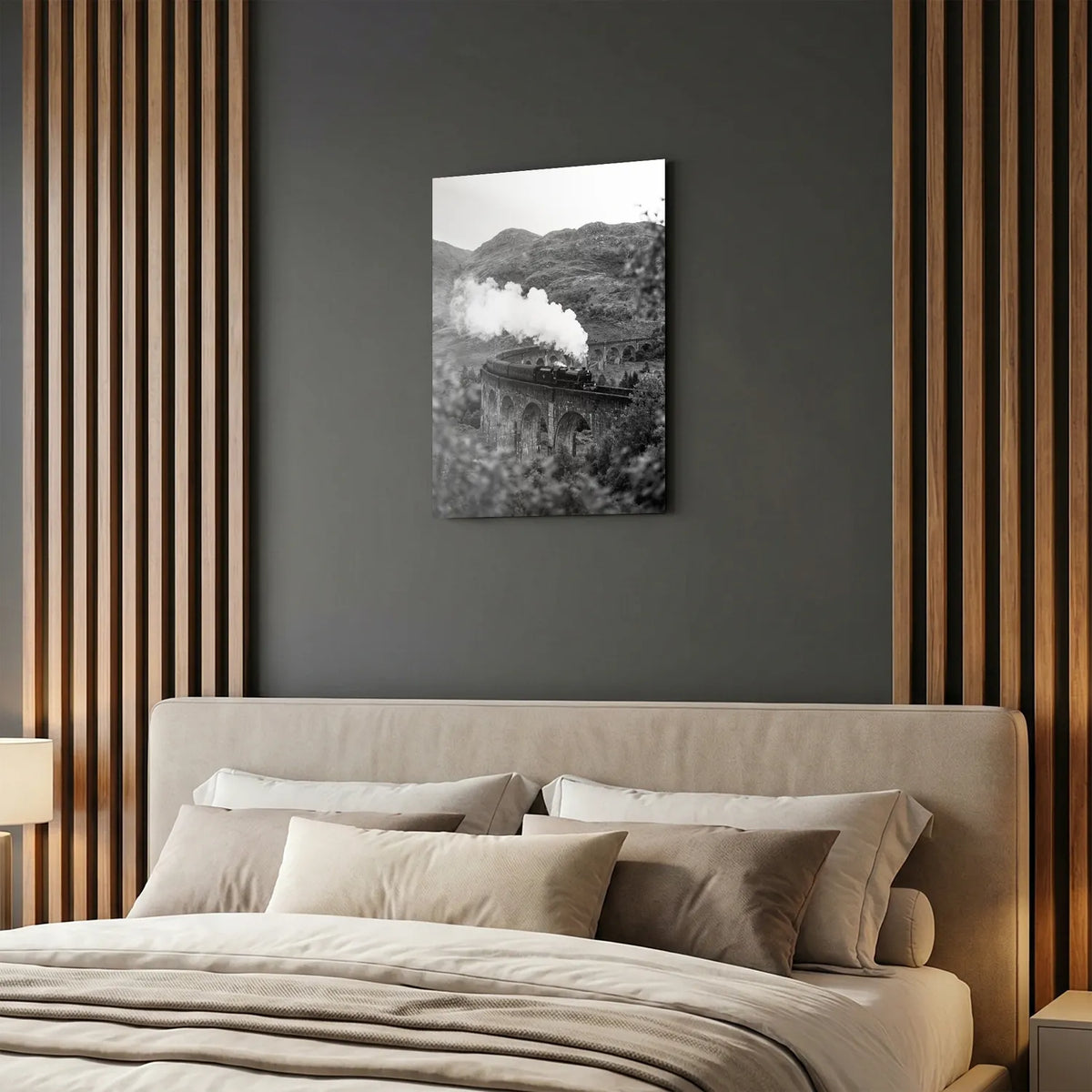 Tableau Voyage en Écosse N&B | en Métal Format A3