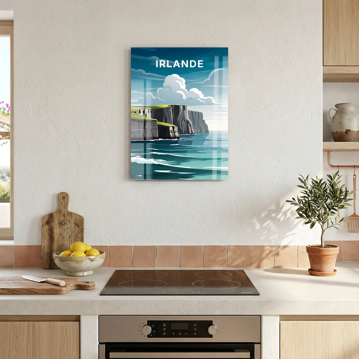 Tableau Irlande - Illustration | en Métal Format A3