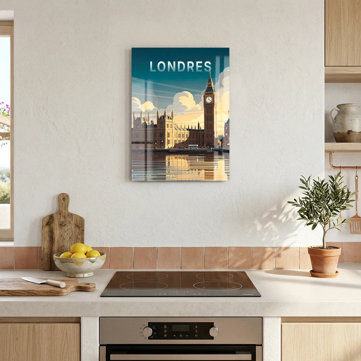 Tableau Londres - Illustration | en Métal Format A3
