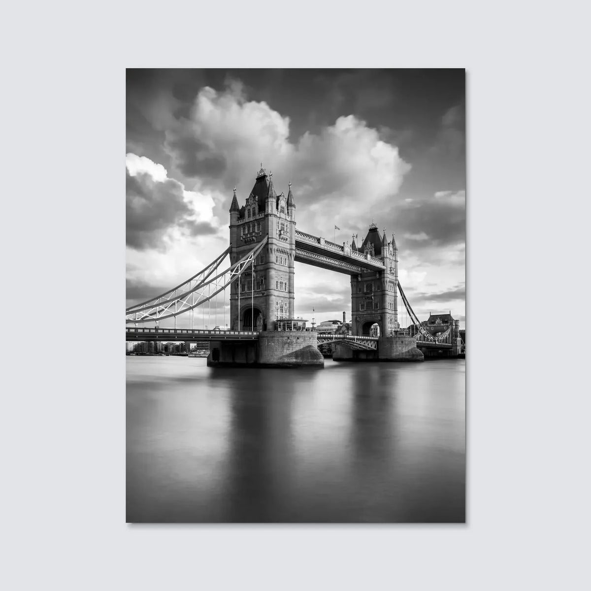 Tableau Tower Bridge N&B | en Métal Format A3