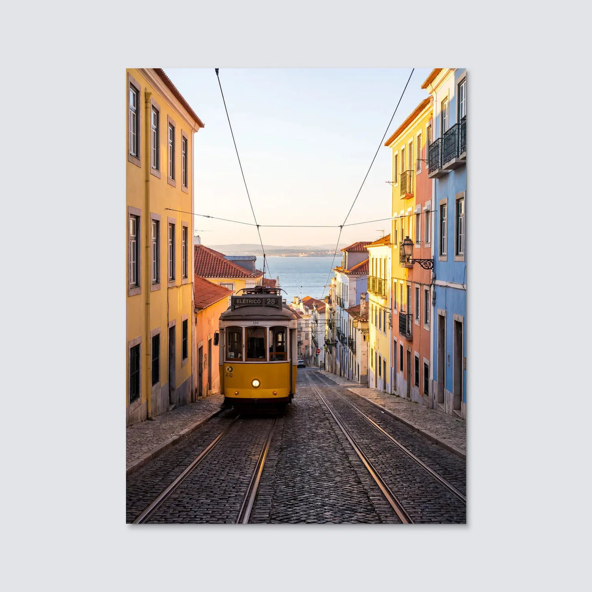 Tableau Lisbonne | en Métal Format A3