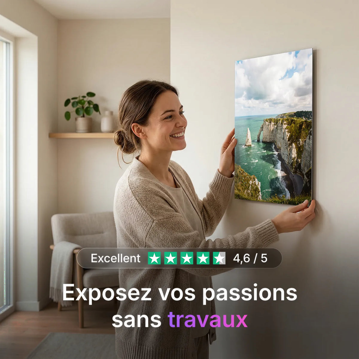 Tableau Falaise | en Métal Format A3