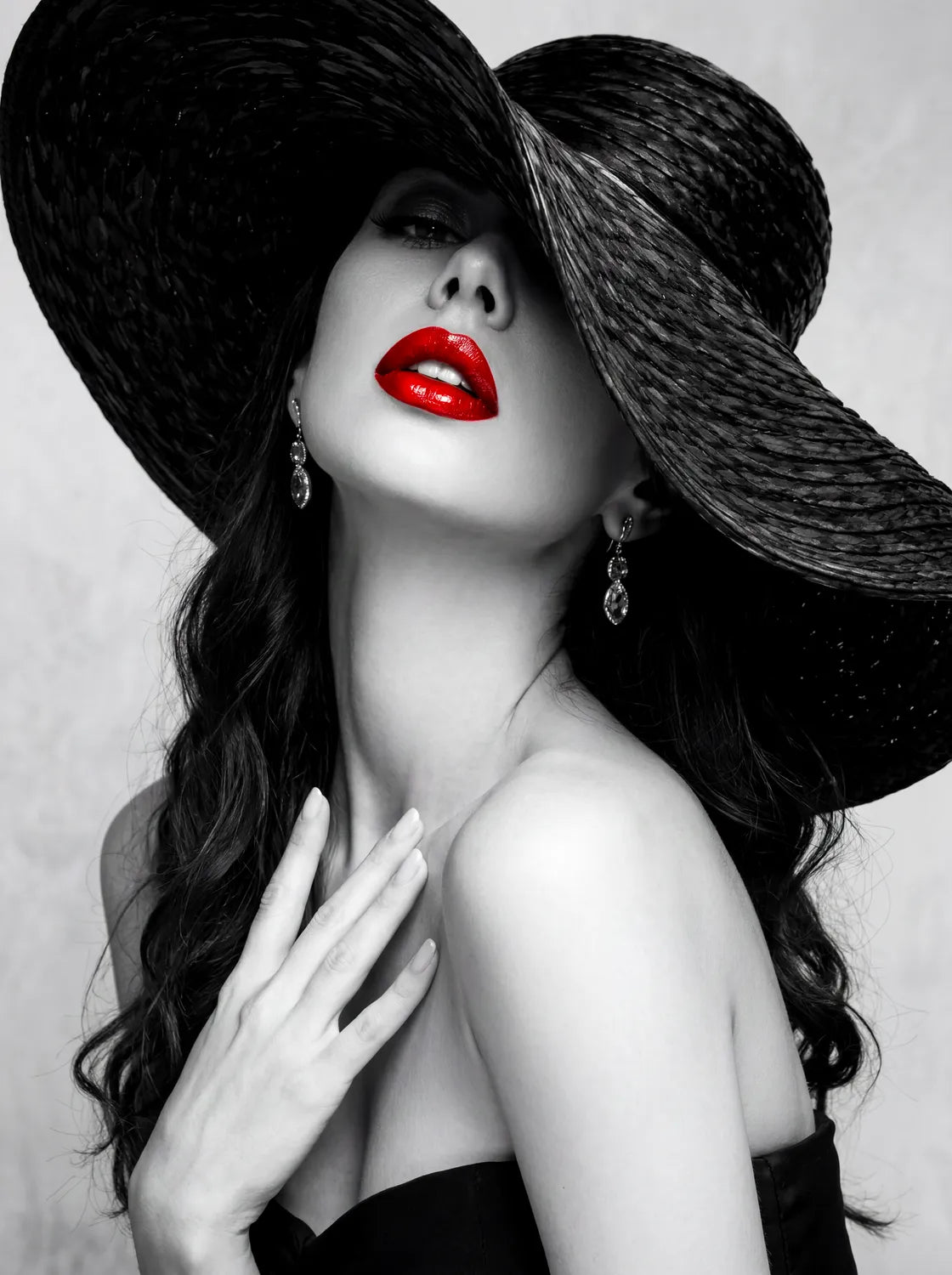 Tableau La Femme au Chapeau | en Métal Format A3