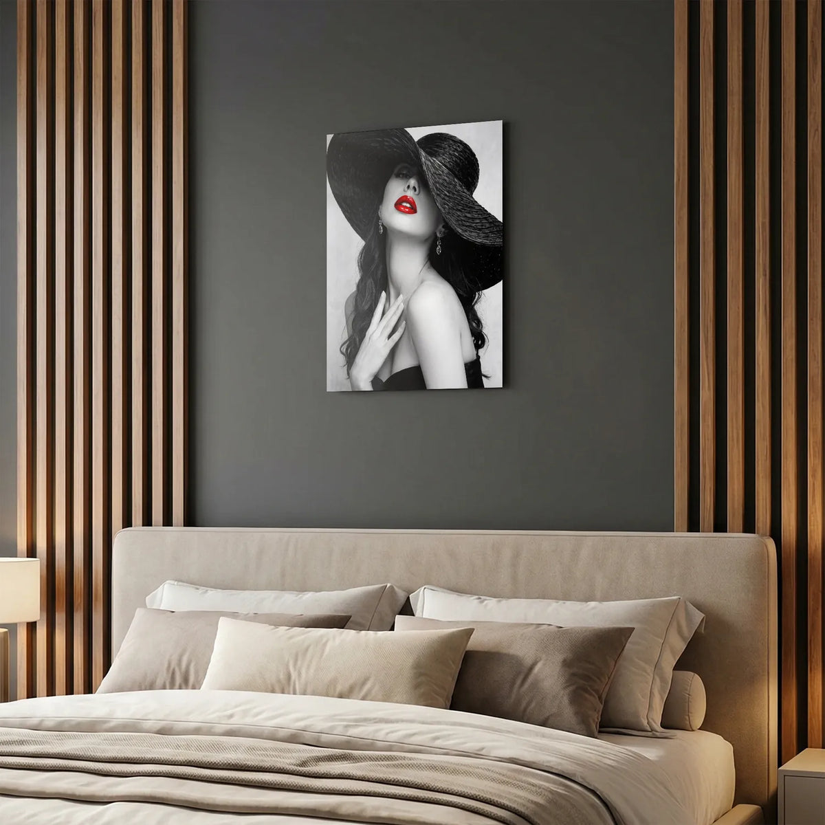 Tableau La Femme au Chapeau | en Métal Format A3