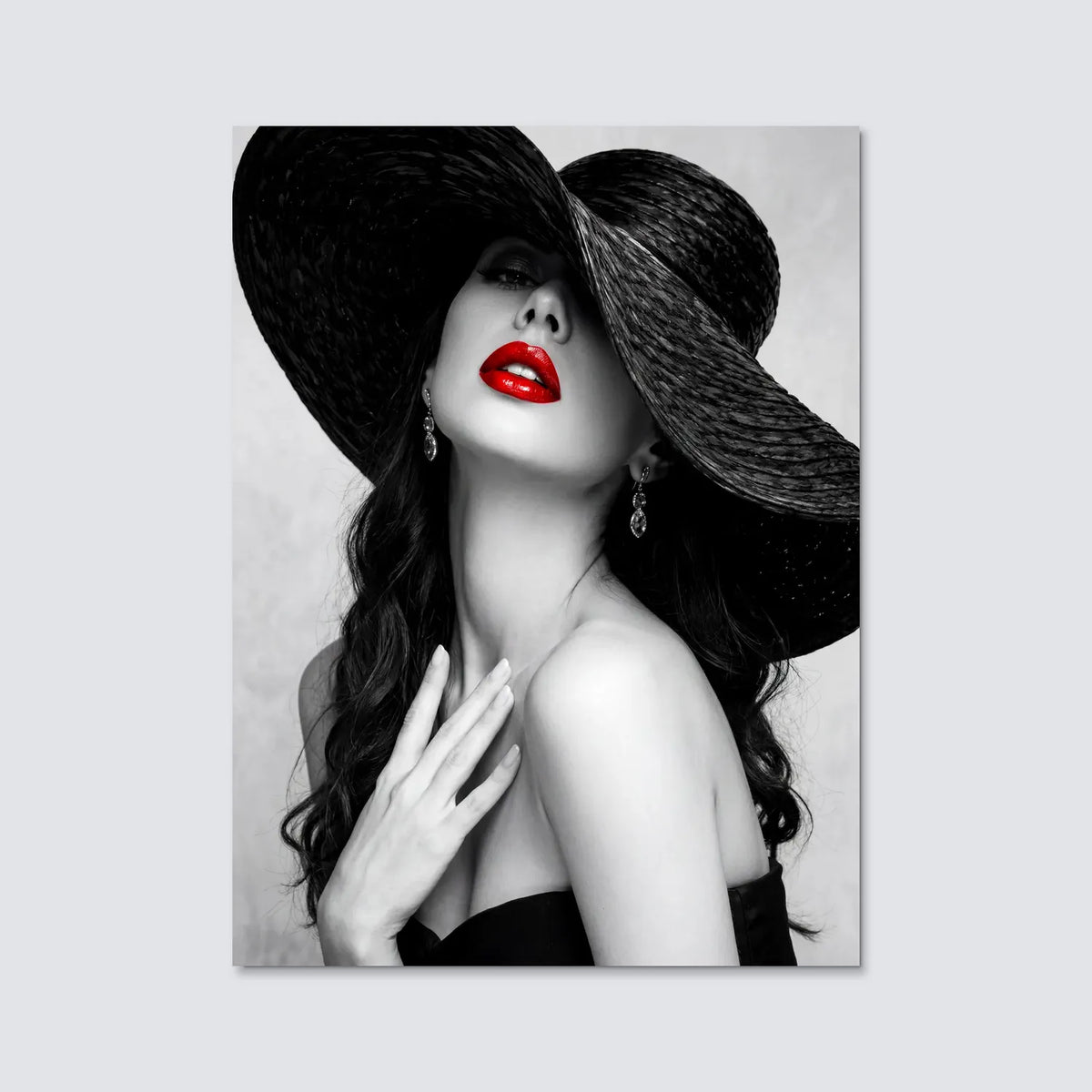 Tableau La Femme au Chapeau | en Métal Format A3