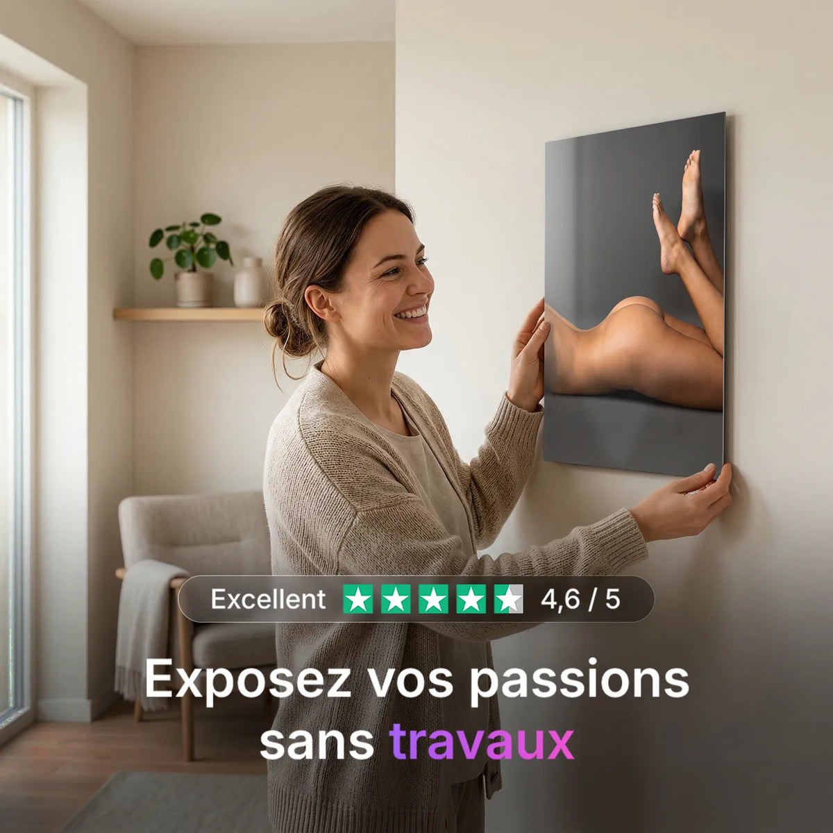 Tableau Send Nudes | en Métal Format A3