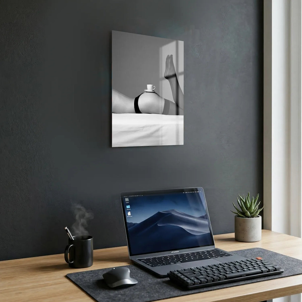 Tableau Café intime vintage | en Métal Format A3