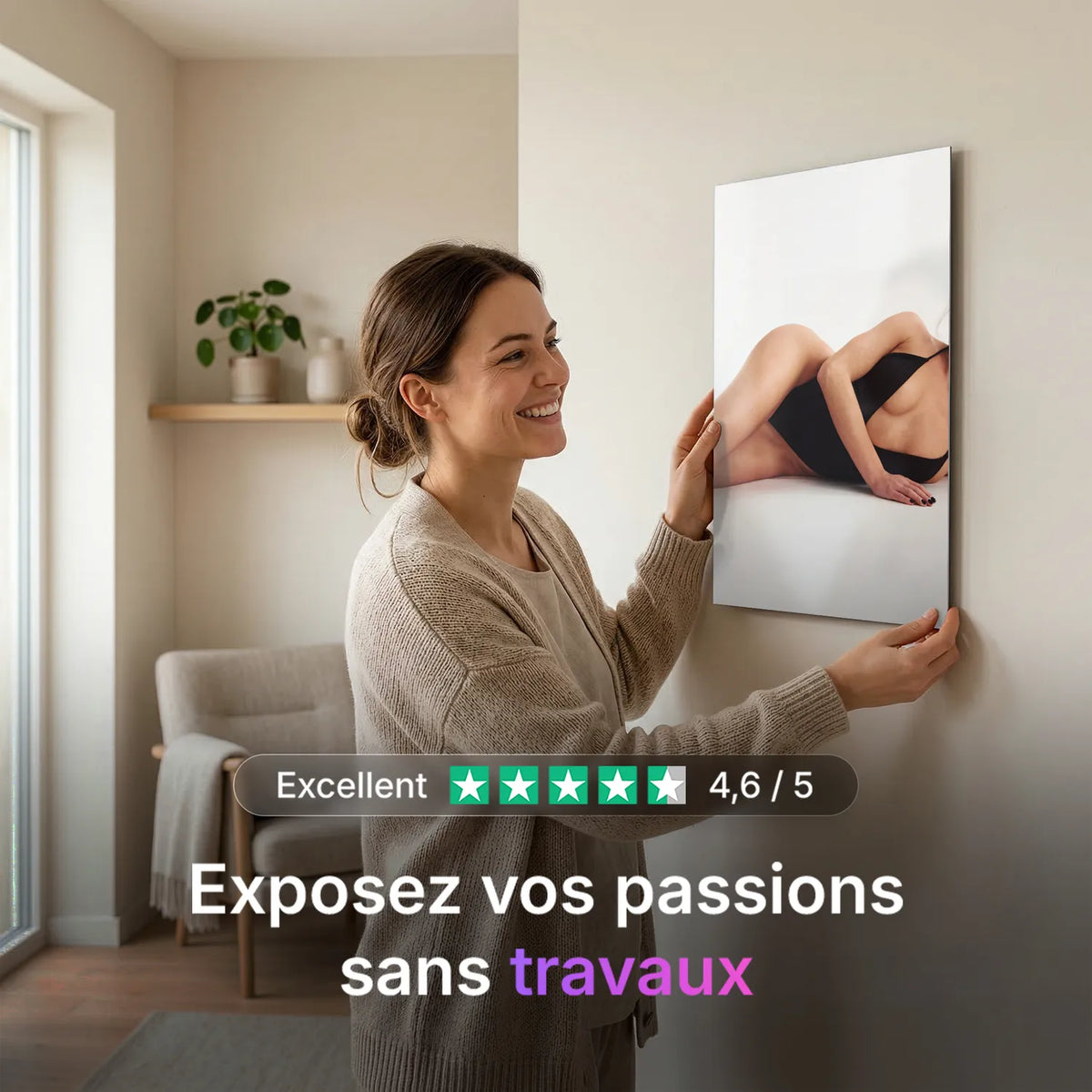 Tableau Séduction | en Métal Format A3