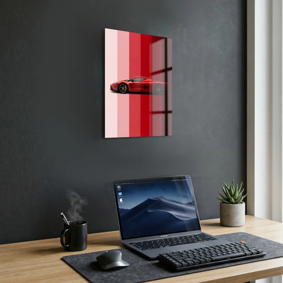 Tableau Ferrari LaFerrari — Dégradé | en Métal Format A3