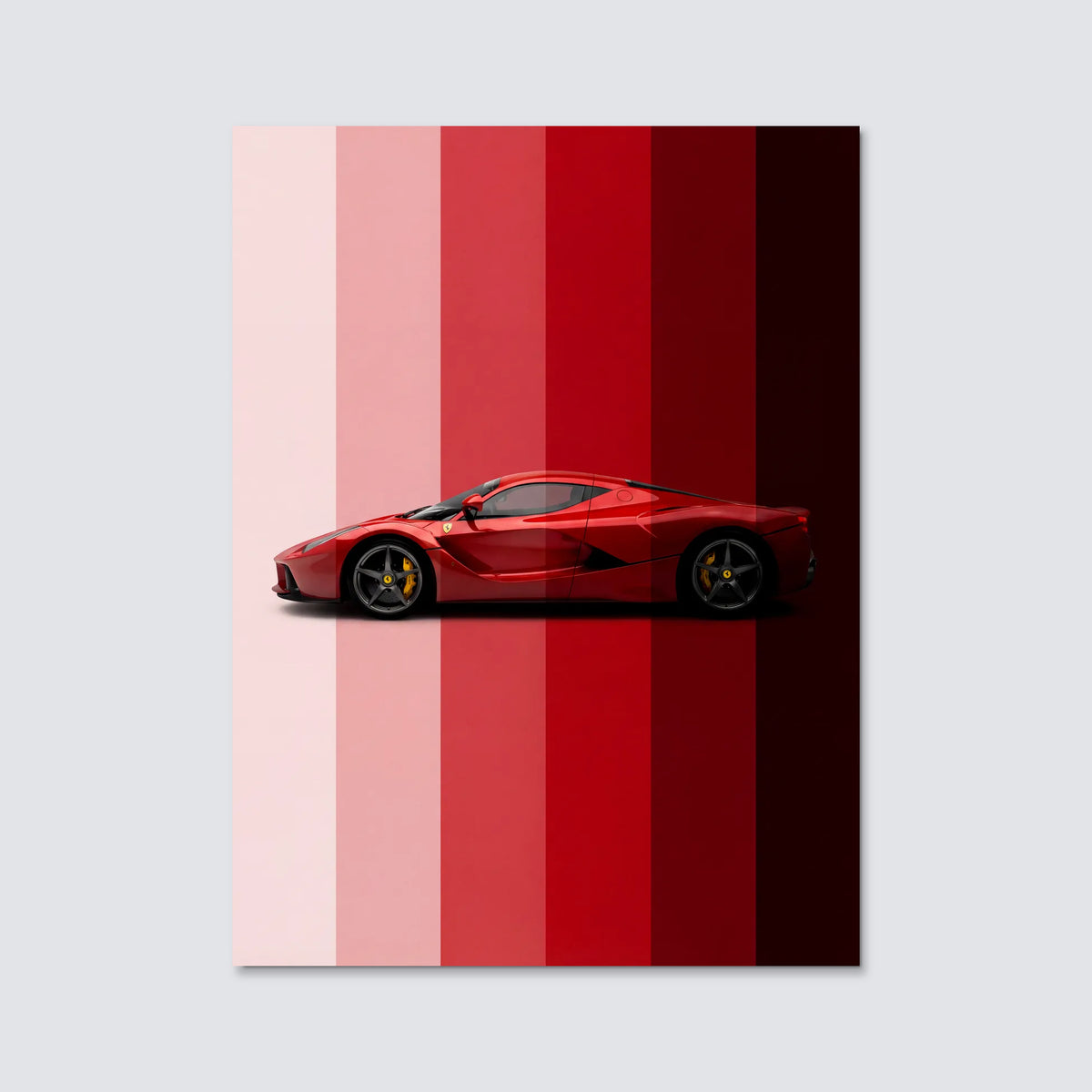 Tableau Ferrari LaFerrari — Dégradé | en Métal Format A3