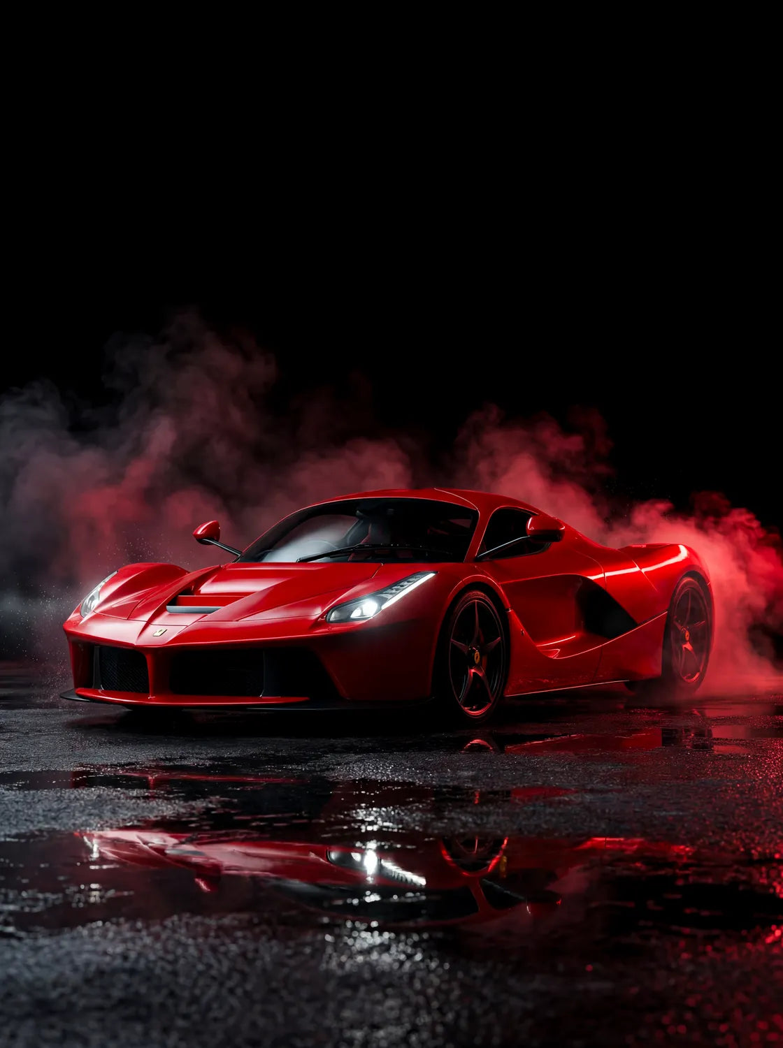 Tableau Ferrari LaFerrari — Néon | en Métal Format A3
