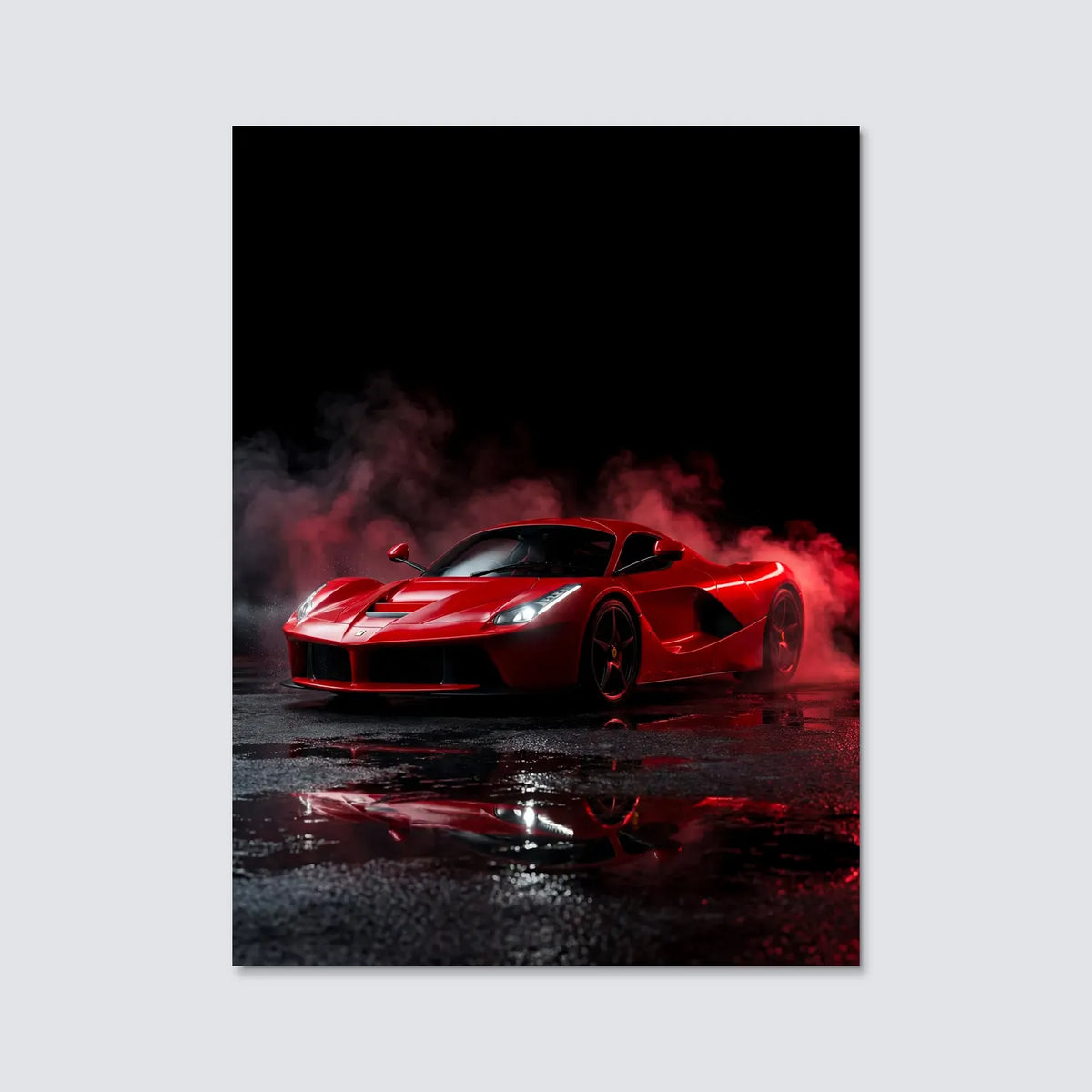Tableau Ferrari LaFerrari — Néon | en Métal Format A3