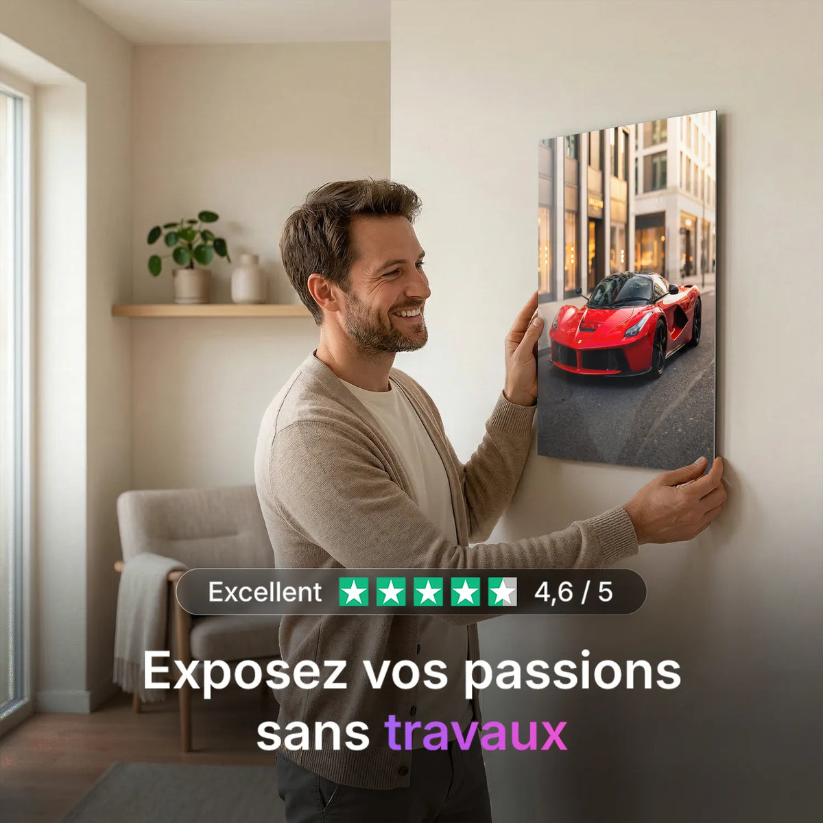 Tableau Ferrari LaFerrari — Haussmannien | en Métal Format A3