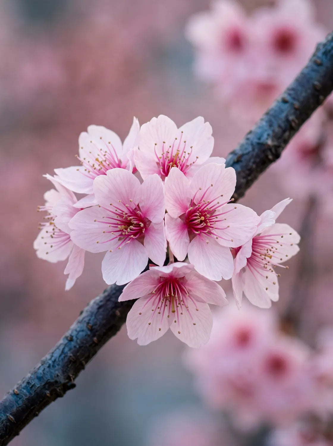 Tableau Fleurs de cerisier japonais | en Métal Format A3