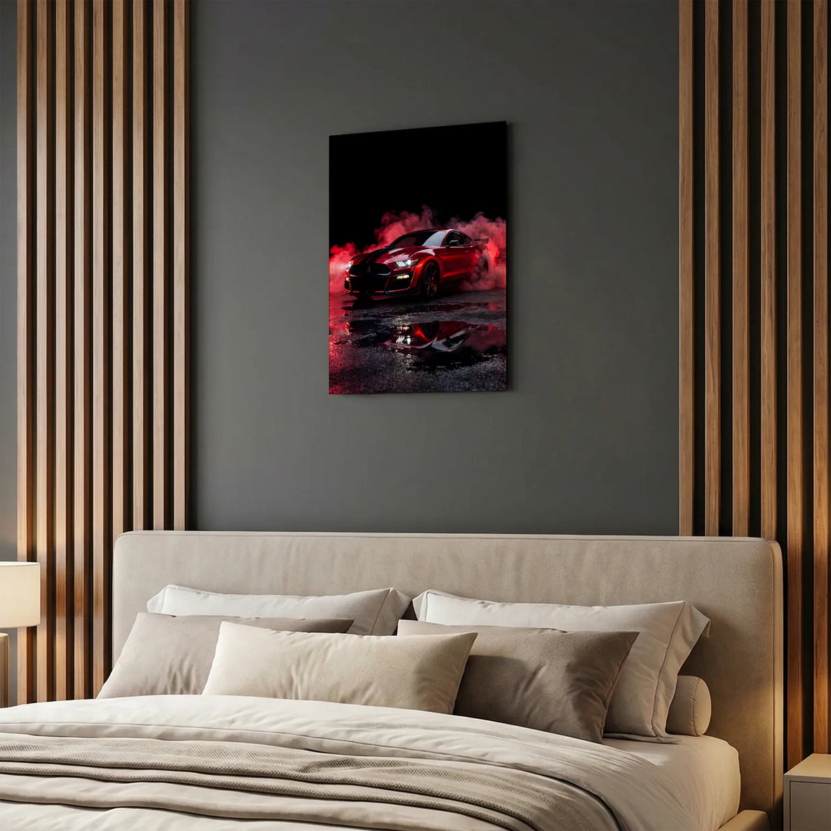 Tableau Ford Mustang Shelby GT500 — Néon | en Métal Format A3