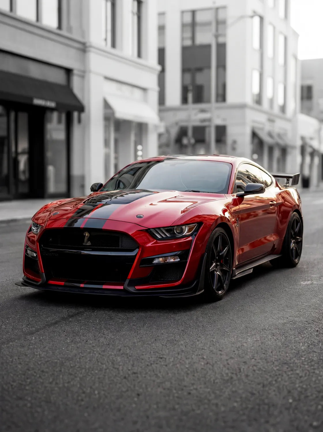 Tableau Ford Mustang Shelby GT500 — Haussmannien | en Métal Format A3