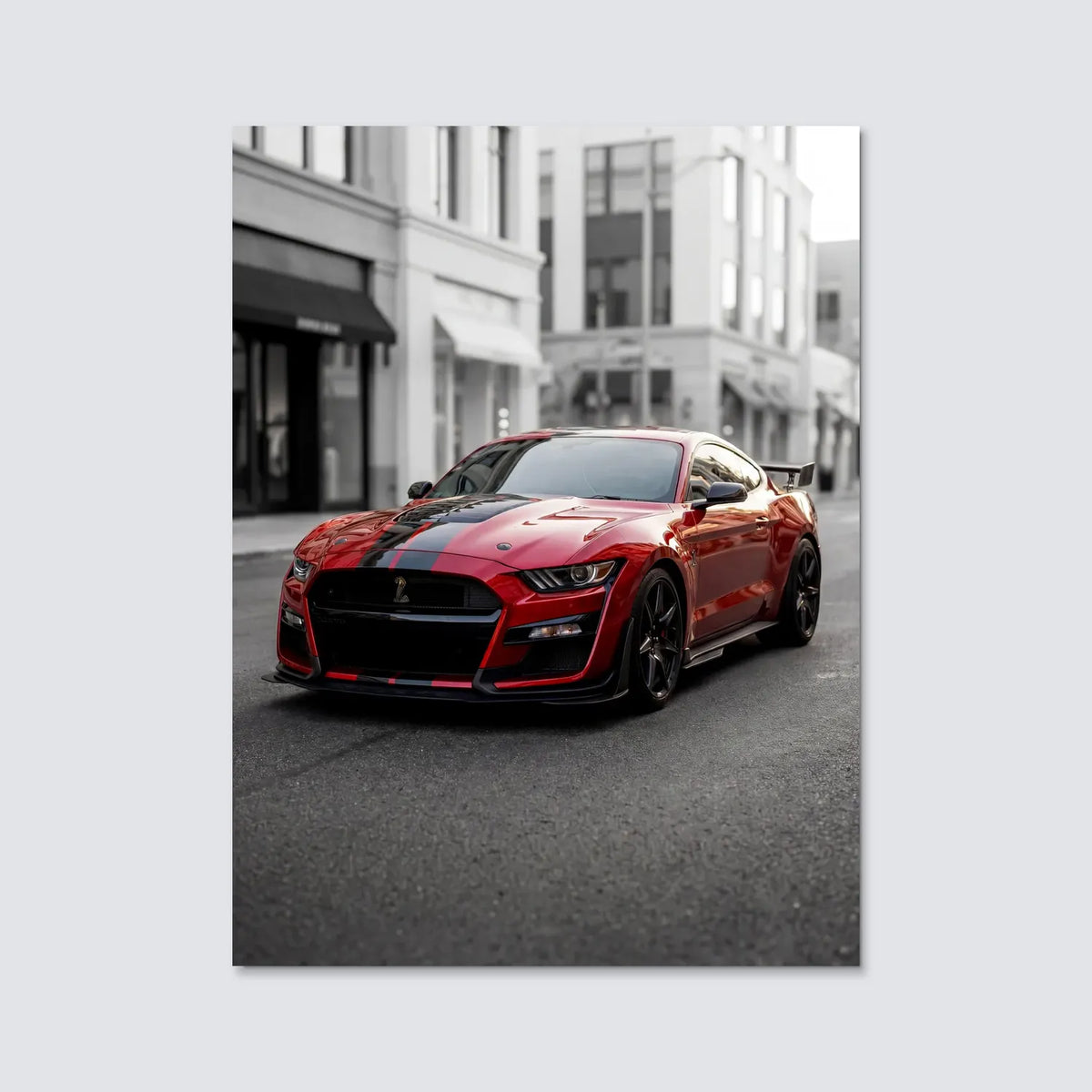 Tableau Ford Mustang Shelby GT500 — Haussmannien | en Métal Format A3