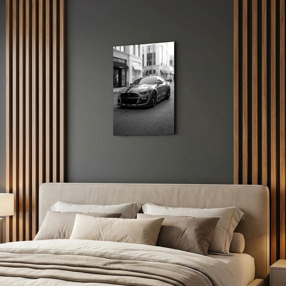 Tableau Ford Mustang Shelby GT500 — Haussmannien | en Métal Format A3
