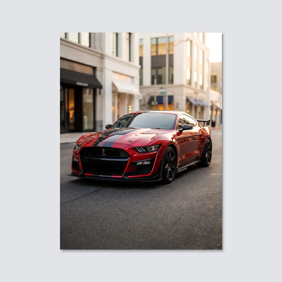 Tableau Ford Mustang Shelby GT500 — Haussmannien | en Métal Format A3