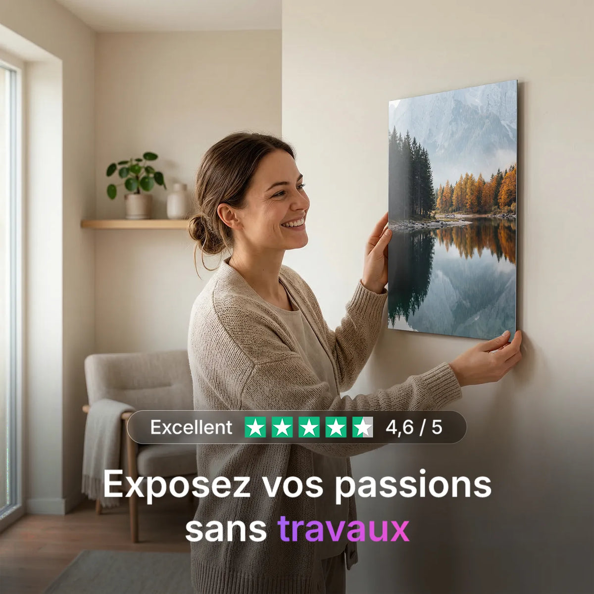 Tableau Refuge | en Métal Format A3