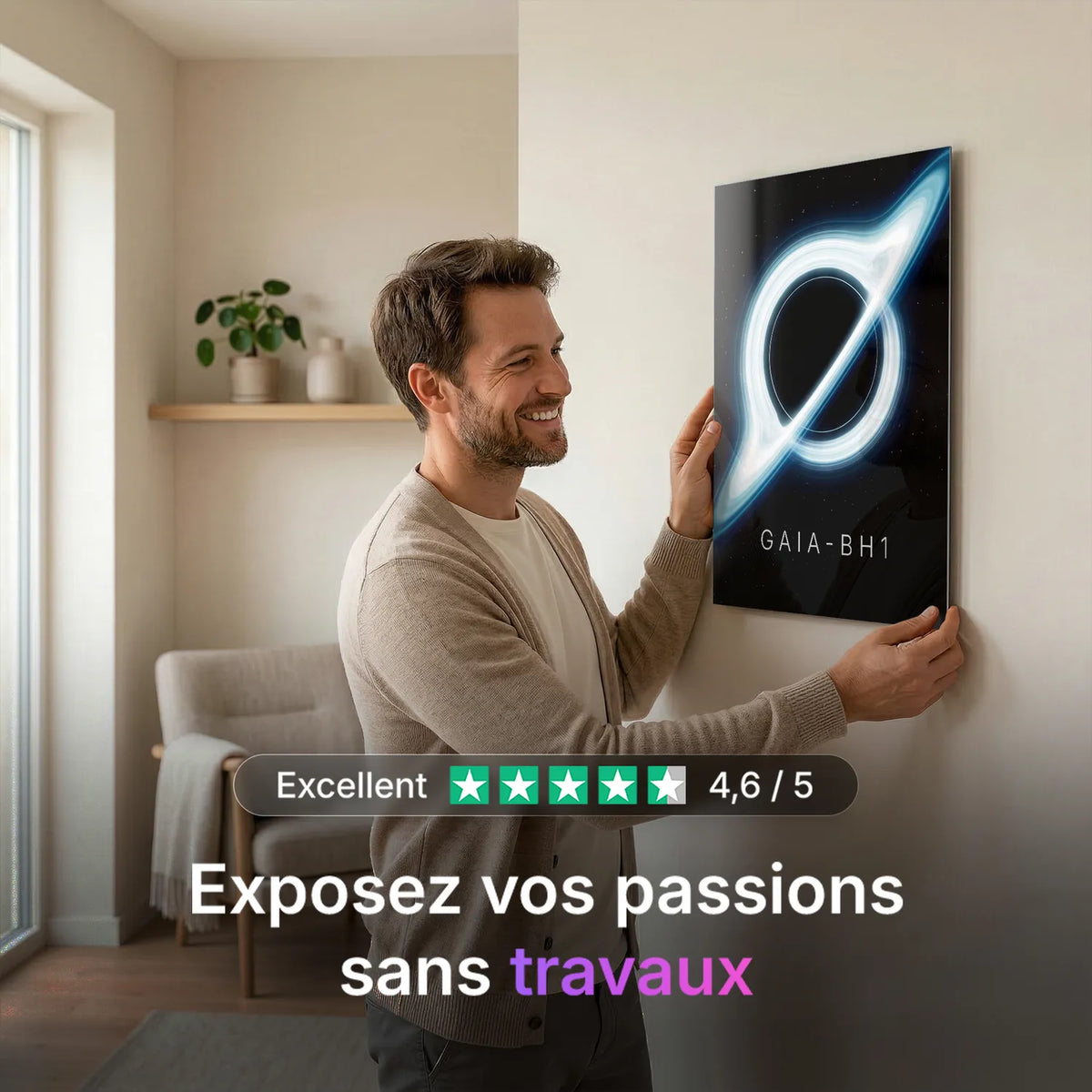 Tableau Gaia BH1 | en Métal Format A3