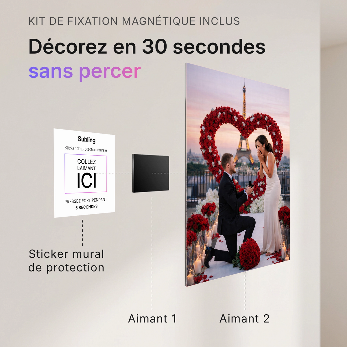 Tableau photo personnalisé | en Métal Format A3