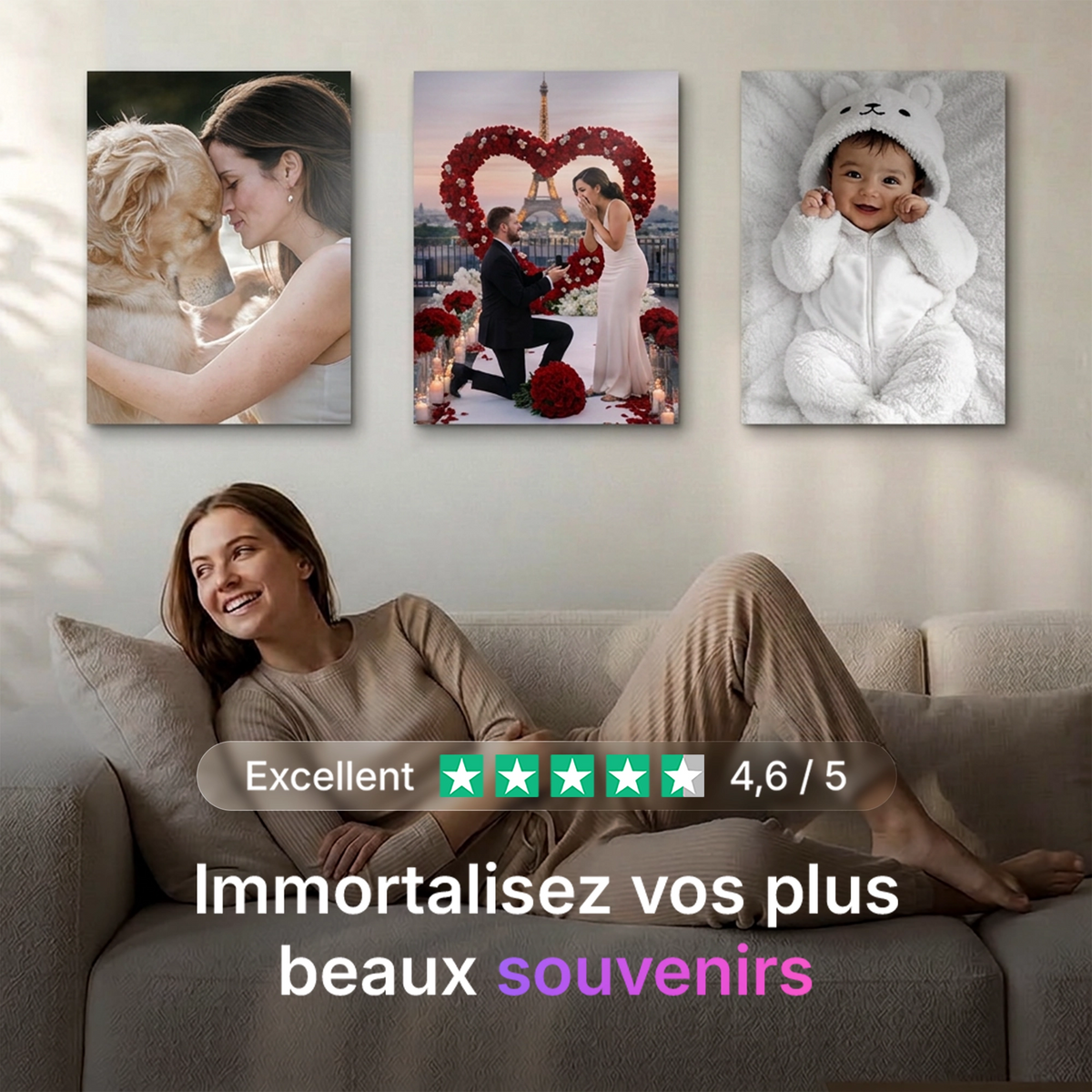 Tableau photo personnalisé | en Métal Format A3